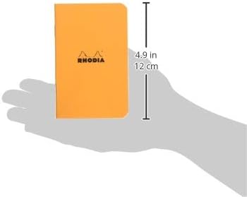 Rodia cf119158 Mini Classic Staple Notebook, Ruled, Orange, Set of 2
