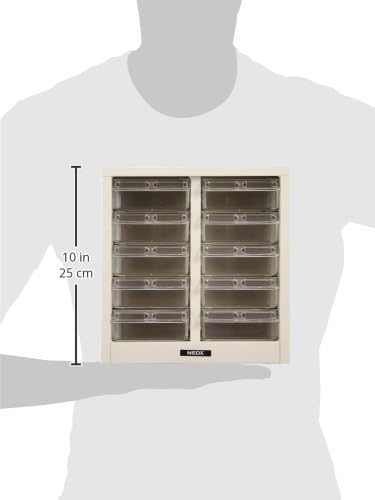 Nakabayashi PC-10 Pick Case, Shallow 5 Tiers, Ivory