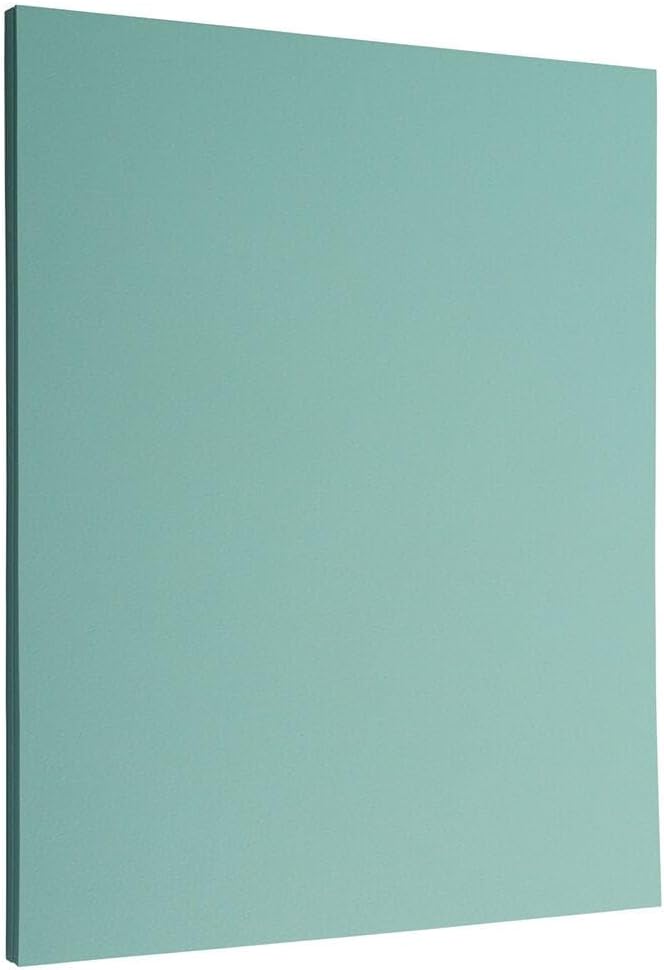 LUXPaper Custom Printed 8.5" x 11" Paper | Customizable Letterhead | Personalized Logo & Text | Letter Size | Seafoam Blue | 80lb. Text | 200 Qty