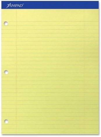 ESSELTE CORPORATION Dual Pad,15 lb.,Legal Rule,100 Sh/Pad,8-1/2x11-3/4,CY