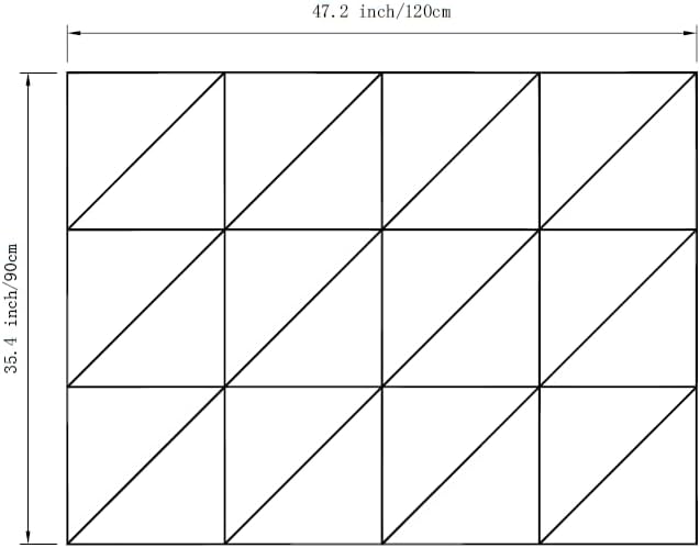 12-Pack White Felt Wall Tiles(11.8“x11.8”Each), 47"x35" Aesthetic Bulletin Pin Board, Large Cork Board Alternative for Office, Classroom & Wall Decor