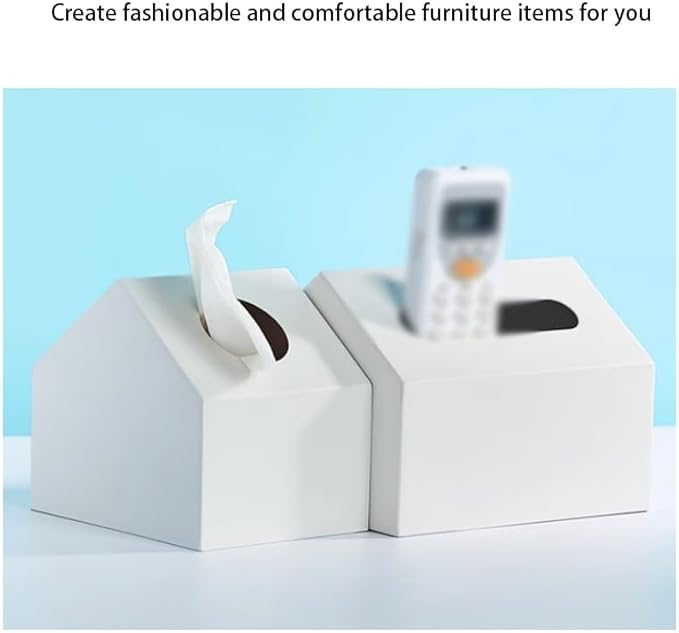 Stylish Tissue Box Durable Tissue Box Exquisite Napkin Holder and Adorable House Shaped Square Tissue Box Holder for Home Office Countertop Modern Tissue Box (Color : Green, Size : B) (Green B)