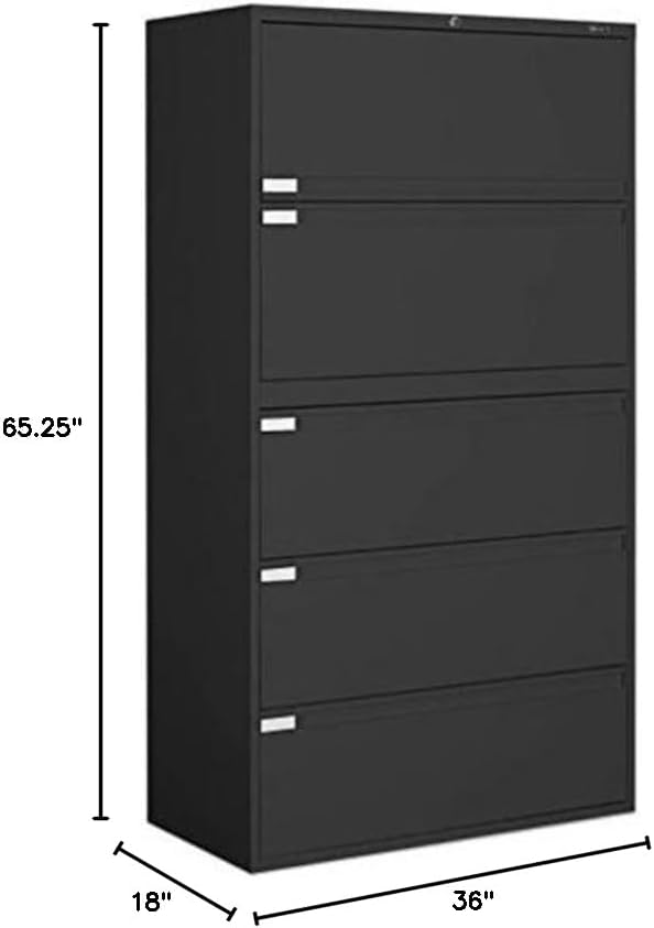 Global Furniture USA 9300 Series 5-Drawer File Finish: Black