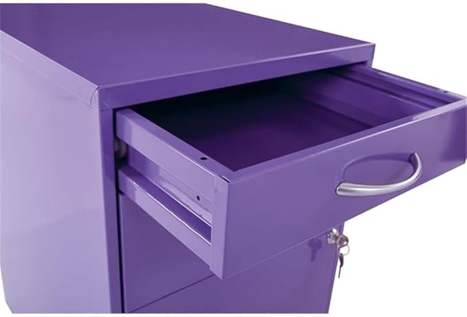 Scranton & Co 3 Drawer File Cabinet in Purple