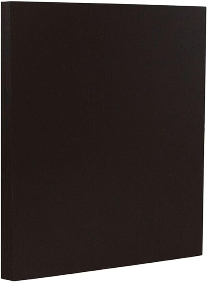LUXPaper Custom Printed 8.5" x 11" Classic Linen Paper | Customizable Letterhead | Personalized Logo & Text | Letter Size | Black | 80lb. Text | 100 Qty