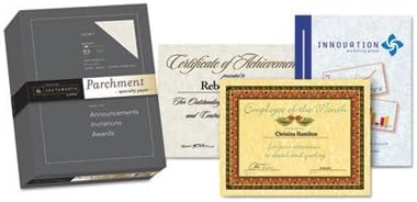 Parchment Specialty Paper, 24 lb Bond Weight, 8.5 x 11, Ivory, 500/Ream