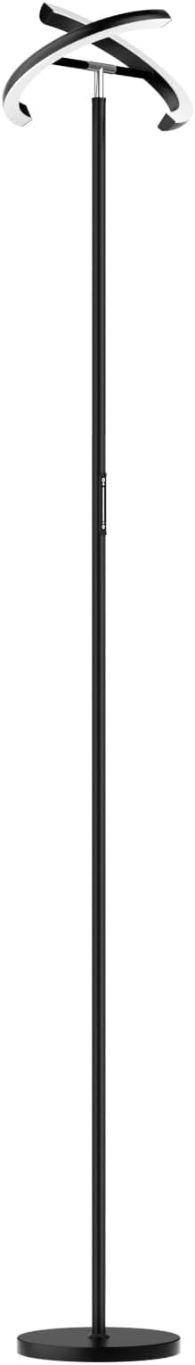 Floor Lamps for Living Room, 40W/2400LM Rotatable LED Floor Lamp with Touch & Remote Control, 70" Tall Standing Lamp Stepless Dimmable, Modern Torchiere Corner Lamp for Bedroom, Office