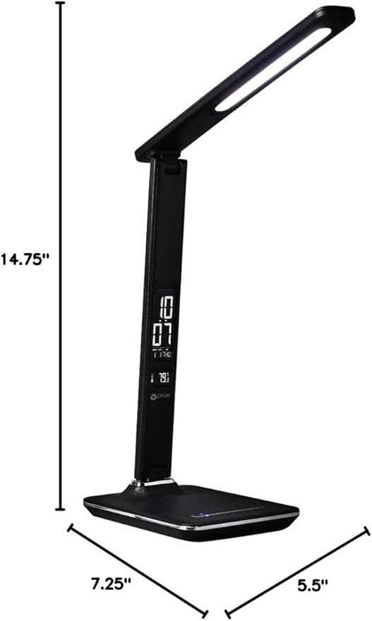 OttLite LED Wellness Series Renew Lamp, Black (F1DY8G59-SHPR)