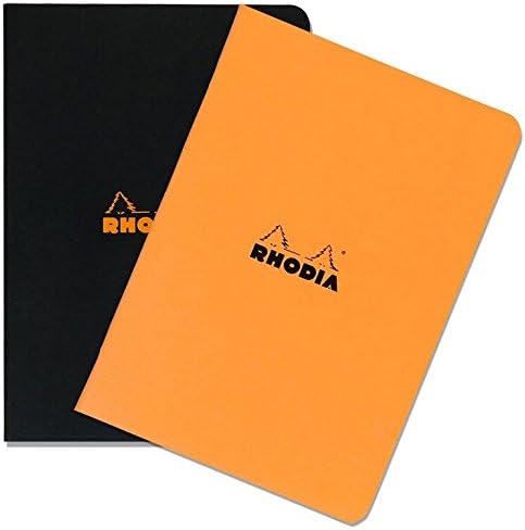 Rhodia Staplebound Orange Lined Notebook 8 1/4 X 11 ¾