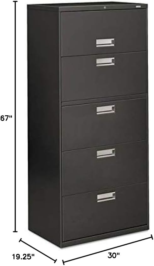 HON 600 Series 30 inch Five Drawer Lateral File Cabinet
