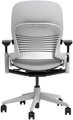 Steelcase Leap Office Chair - Ergonomic Work Chair with Wheels for Carpet Flooring - Supports Unique Body Shape - with Natural Glide System & Liveback Technology - Blue Nickel