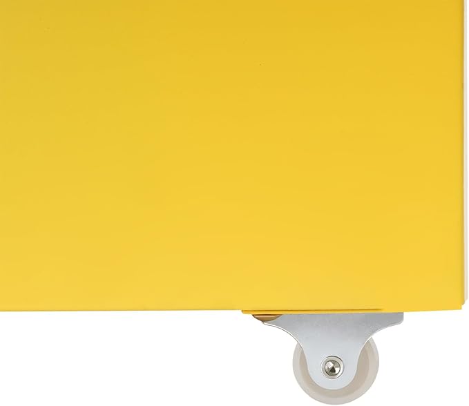 6-Drawer Metal File Cabinet, Metal Filing Storage Vertical Cabinets with Lock Home Office Filing Cabinets for Organization Hanging Letter/Legal/F4/A4 (Yellow)