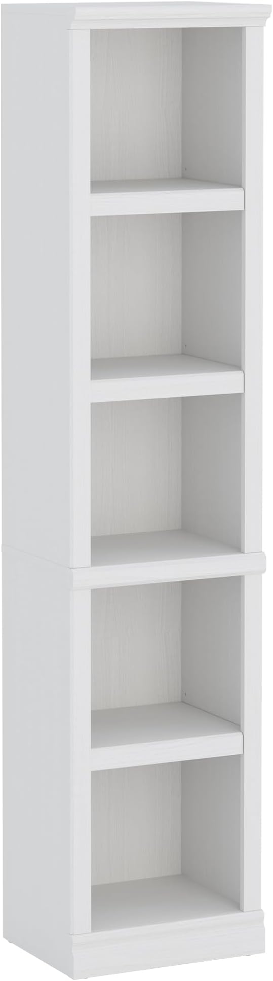 70" Tall Bookcase, White Narrow Floor Standing Bookshelf, 5 Tier Shelves Open Storage Organizer, Book Case for Living Room Hallway Kitchen Home Office Bathroom, White - 5 Tier