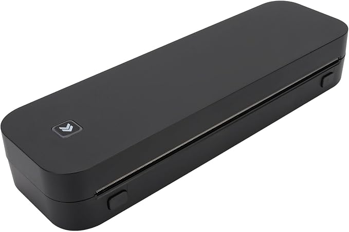 A4 Thermal Printer Black Bluetooth USB Connection Support 56-216mm Paper Inkless Portable Printer for Home School Office