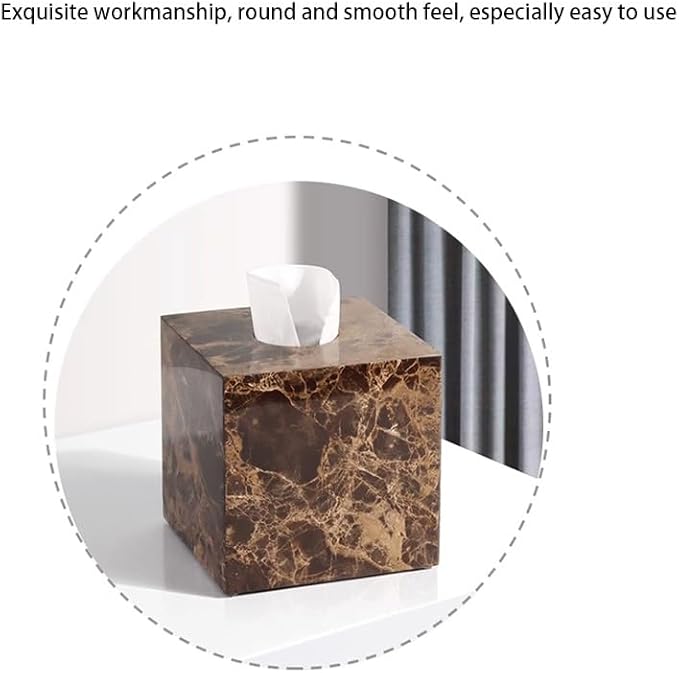Stylish Tissue Box Rectangular Tissue Box Cover Plastics Tissue Box lid Reusable Tissue Box for Bathroom Bedroom Dressers Desk Offices Home Modern Tissue Box (Color : Green, Size : Multi-Co
