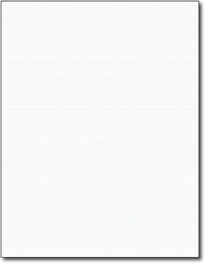 Heavyweight Linen Textured Cardstock - 50 Sheets - Blank Thick Paper for Inkjet/Laser Printers (White)