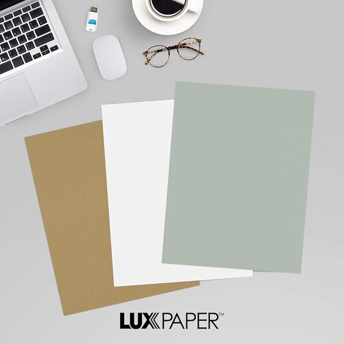LUXPaper 8.5" x 11" Paper | Letter Size | Slate Gray | 28lb. Paper Weight (70lb. Text) | 500 Qty