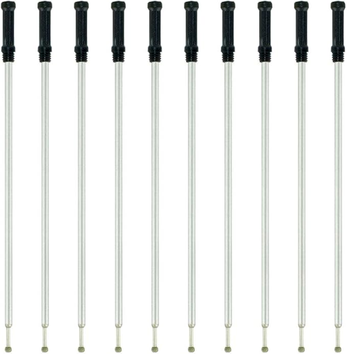 4.5'' Compatible Ballpoint Pen Refills 10 Pack, 1.0mm middle point nib delicate, smooth writing interchangeable ink filling (black)