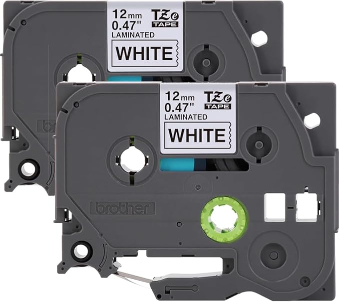 Brother PTD220 Home/Office Everyday Label Maker Bundle with TZe2312PK P-Touch Black Print on White Laminated Label Tape