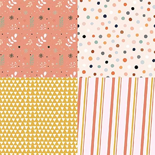 Woodland Animal Scrapbook Paper Pad 6x6 – Fox, Bear, Rabbit, Owl Designs, Nursery Theme Origami & Decoupage Sheets for DIY Crafts, Cardmaking, Scrapbooking, Junk Journals – 24 Pcs