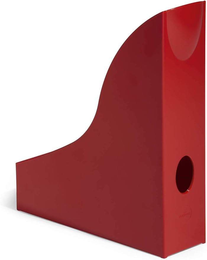 Durable Basic Magazine Rack, Red, Pack of 6