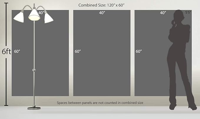 120 x 60 TOTAL - Landsape of lines Wall Art Canvas Geometric Print modern minimalis, office art - 3 Panel Split