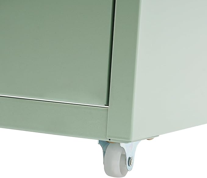 6-Drawer Metal File Cabinet, Metal Filing Storage Vertical Cabinets with Lock Home Office Filing Cabinets for Organization Hanging Letter/Legal/F4/A4 (Green)