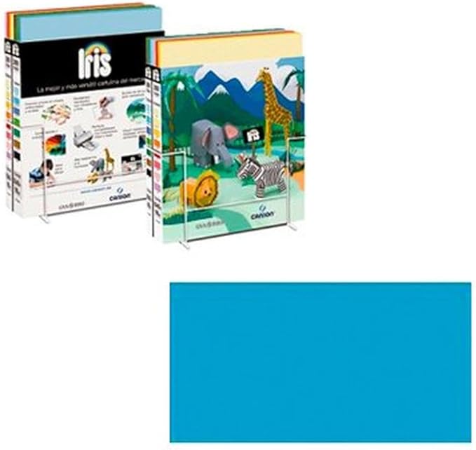 Canson Iris Vivaldi A4 185 GSM Smooth Colour Paper - Turquoise Blue (Pack of 50 Sheets)