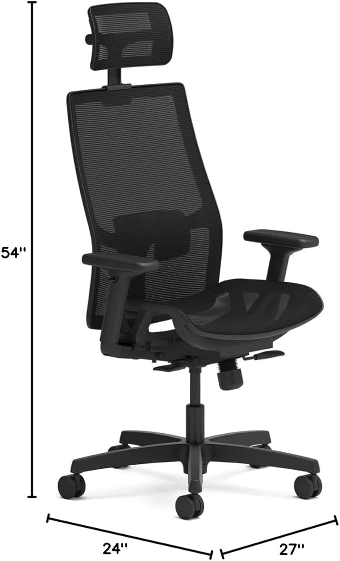 Hon HONI2MSKY1IMTHR Mesh Seat Ignition 2.0 Mid-Back Task Chair Black