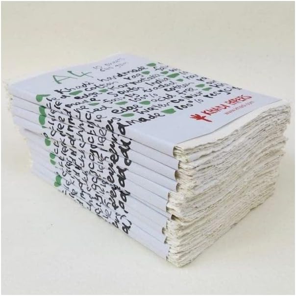 Handmade Recycled Paper. A4, 640gsm, 10 Sheets.