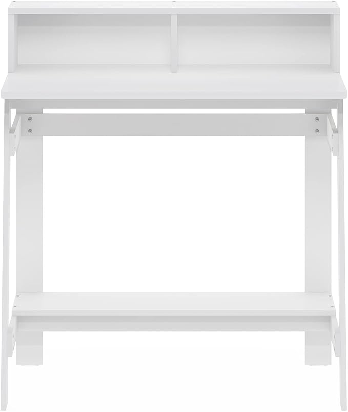 Furinno Simplistic A Frame Computer Desk, Regular, White