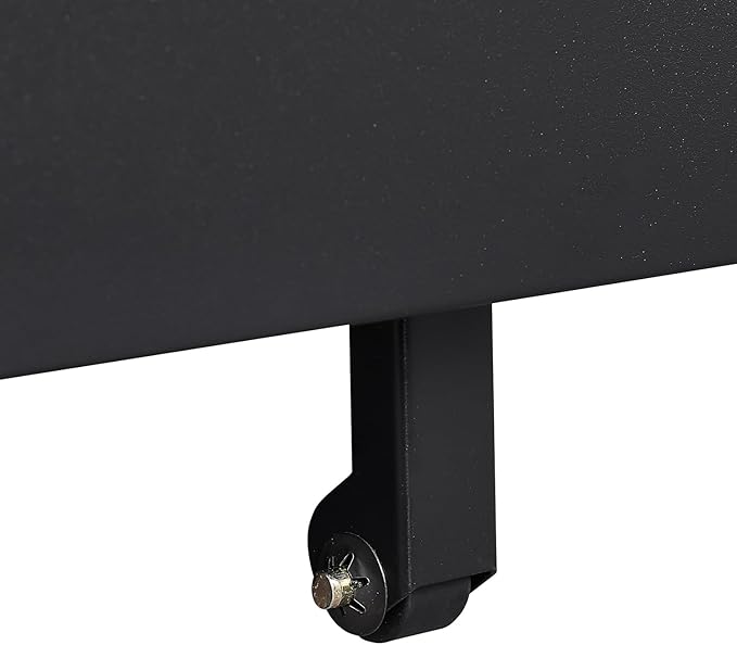 3-Drawer Mobile File Cabinets Rolling Metal Filing Cabinet for Legal & Letter File Anti-tilt Design with Lock Under Desk Office Drawers Fully Assembled Except Casters (Matt Black)