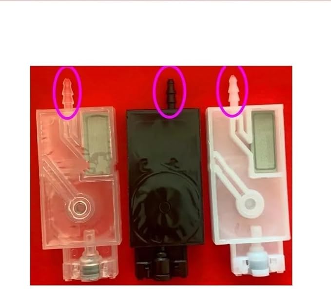 10PCS Solvent UV Printer Ink Damper Dumper for EpsonI3200 I3200 XP600 TX800 4720 DX5 5113 Printhead Mimaki JV33 Dumper Filter Office Equipment(A Black)