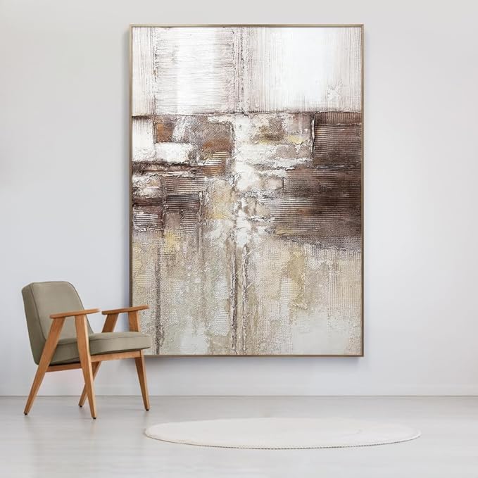 BrightA Autumn Forest River Large Artwork for Wall Large Wall Art for Living Room Hallway Living Room Wall Decor 55.1"x78.7"