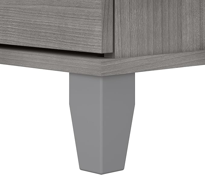 Bush Home 72-inch Home Office Desk with Drawers, Large Computer Table for Personal Workspace, Somerset Collection, Platinum Gray