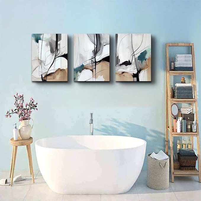 DZRWUBHS Canvas Wall Art For Living Room Large Wall Decor For Bedroom Modern Family Frame Canvas Art Office Decor Abstract Wall Painting Pictures Artwork Ready To Hang Room Home Decorations 3 Piece