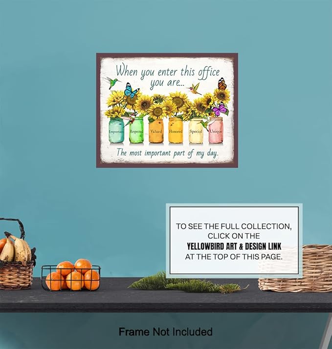 Inspirational Posters For Office 11x14 - Inspirational Quotes Office Wall Decor - positive affirmation Home Decor - Teamwork Posters - Entrepreneur Gifts - Motivation Poster - Unframed Print