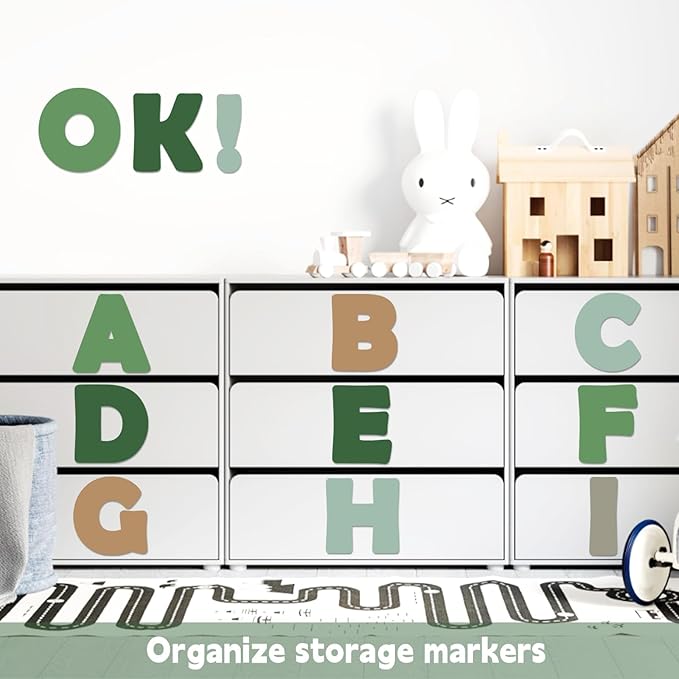 150 PCS Large 7" Bulletin Board Letters Set, Sage Green Eucalyptus Classroom Alphabet Cutout Letter for Bulletin Board Display Home School, A Great Helper to Inspire Students' Learning Interest