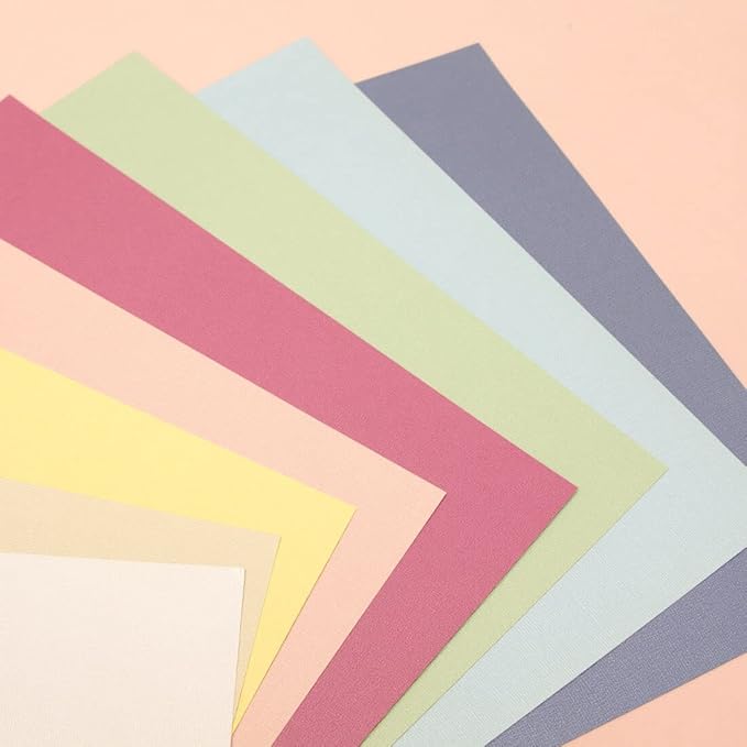 Craftelier - Cardstock Set Pearlescent Pastel Texture | Pack of 24 Double Sided Cardstock for Card Making, Scrapbooking and Craft Projects | Weight 216 grams | Size 30,48 x 30,48 cm (12" x 12")