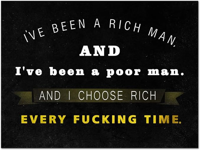 Office Inspirational Canvas Wall Art Wolf of Wall Street Painting Motivational Entrepreneur Quotes Modern Motto Posters Prints Artwork Living Room Home Decor Framed Ready to Hang (18”Hx24”W)