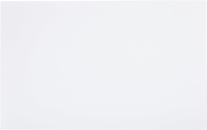 Amazon Basics Ruled Lined Index Cards for Studying and Note Taking, White, 5" x 8", 500 Count (5 Pack of 100)