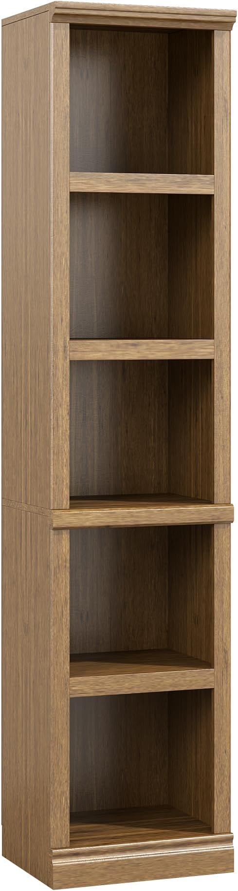 70" Tall Bookcase, Oak Narrow Floor Standing Bookshelf, 5 Tier Shelves Open Storage Organizer, Book Case for Living Room Hallway Kitchen Home Office Bathroom, Vintage Oak- 5 Tier