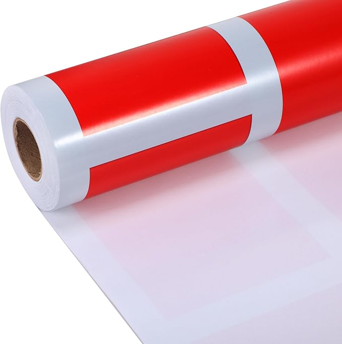 Tenceur Wrapping Paper Roll Bulletin Board Borders Paper Fade Resistant Decorative(24 Inch X 100ft,Red Brick)