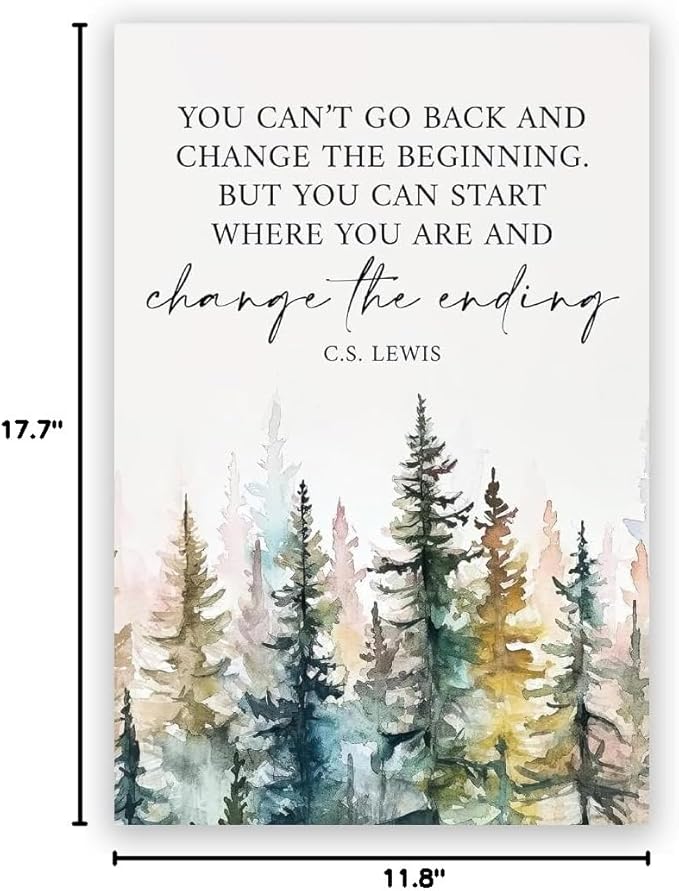 Motivational Office Wall Decor CS Lewis Quote Inspirational Wall Art Positive Affirmations Canvas Prints Encouraging Motivational Posters For Office Bedroom Living Room Home 12x18inch Unframed