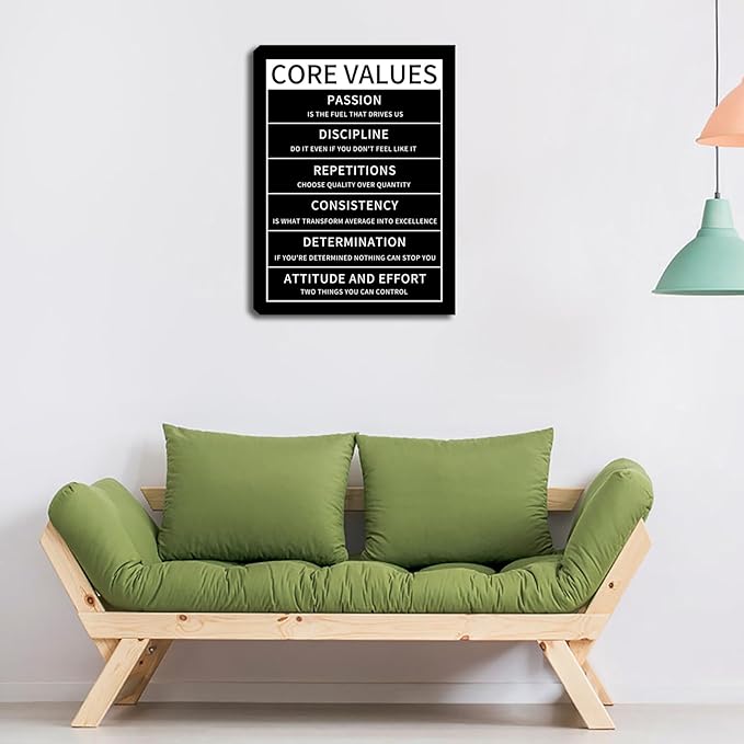 Motivational Office Wall Decor Posters Inspirational Black Wolf Canvas Wall Art Posters Prints Entrepreneur Quote Wall Picture Paintings Artwork Home Bedroom Living Room Decor Framed 12"x16"