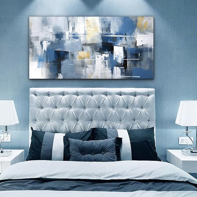 Lapremoly Large Wall Decor For Living Room Framed Canvas Wall Art For Office Bedroom Decorations Mural Minimalism Abstract Ink Wall Painting prints Pictures Artwork For Home Decor 24 X 48 in