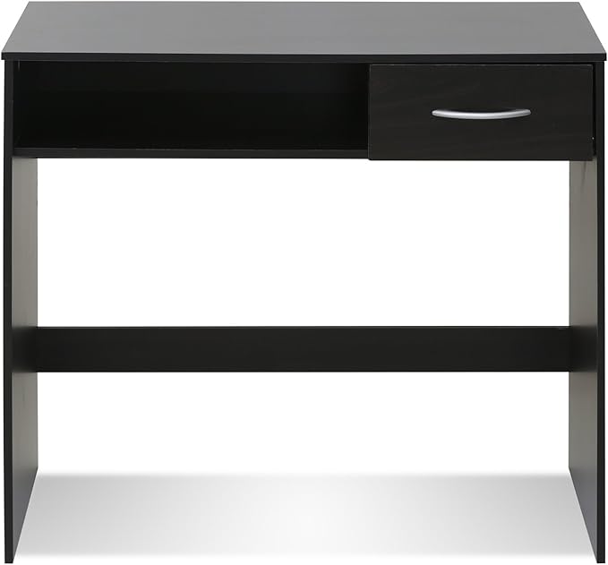 FURINNO JAYA Computer Study Desk with Drawer, Brown