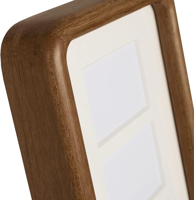 Hans 4"x16" Frames Collage Photo Frame Single Mat with Eight 1.5x2.5 Openings and Satin Solid Frame Horizontal or Vertical(8 Openings)