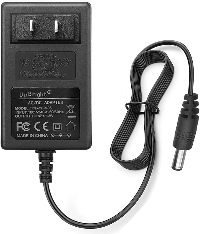 UpBright 24V AC/DC Adapter Compatible with Govee H6076 H6075 LED Floor Lamp Music Sync 24W 2000 Lumen Smart Modern Standing Works Alexa 2200-6500K Adjustable Warm White Black Power Supply Cord Charger
