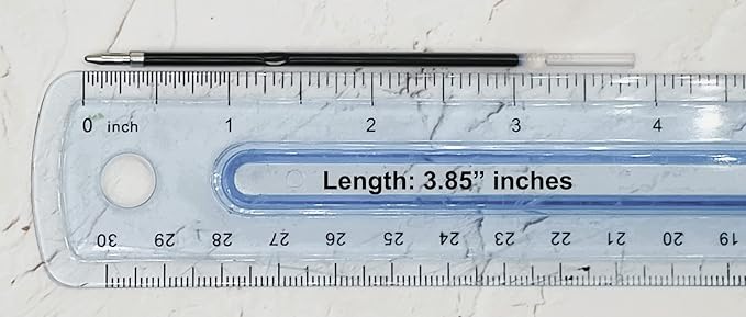 Lenden Pack of 5 Replacement Ballpoint Blue Ink Refill for Rubberized Comfort Soft Touch 2 in 1 Ballpoint Pen Capacitive Stylus Tip (Blue Replacement Refill)